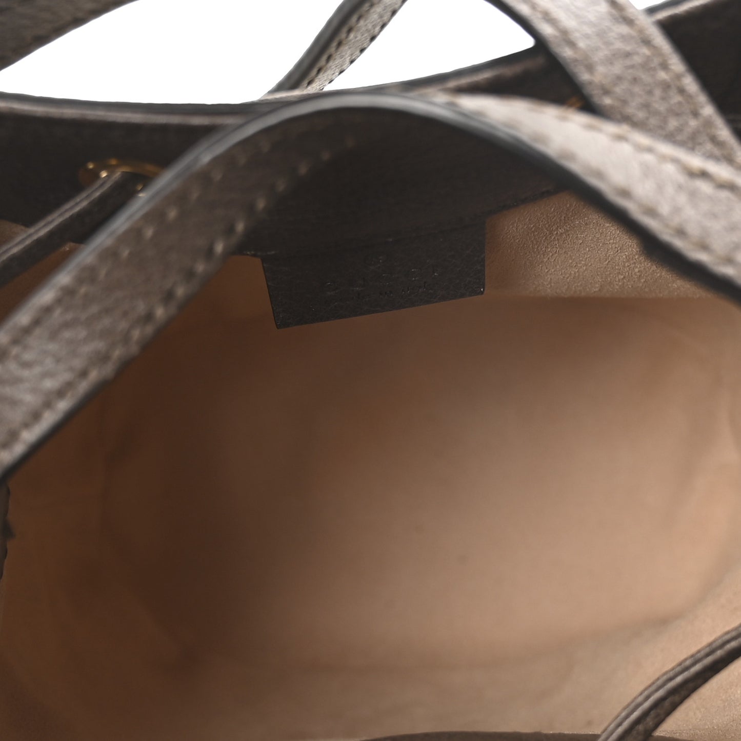 GG Supreme Monogram Web Mini Ophidia Bucket Bag Brown