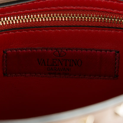 Valentino Garavani Lambskin Medium Rockstud Spike Shoulder Bag Poudre 7 of 7