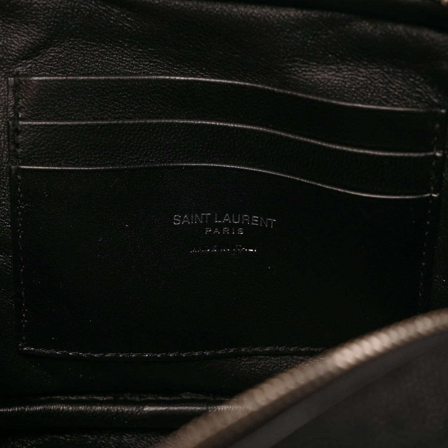 Grain De Poudre Matelasse Monogram Mini Lou Camera Bag Black