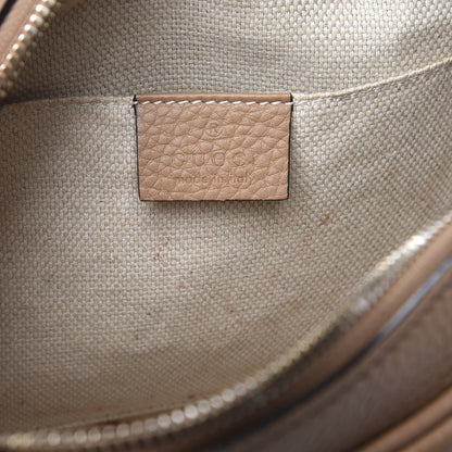 Gucci Pebbled Calfskin Small Soho Disco Bag Camelia 7 of 10