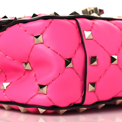 Valentino Garavani Calfskin Mini Rockstud Spike Shoulder Bag Azalea 7 of 8