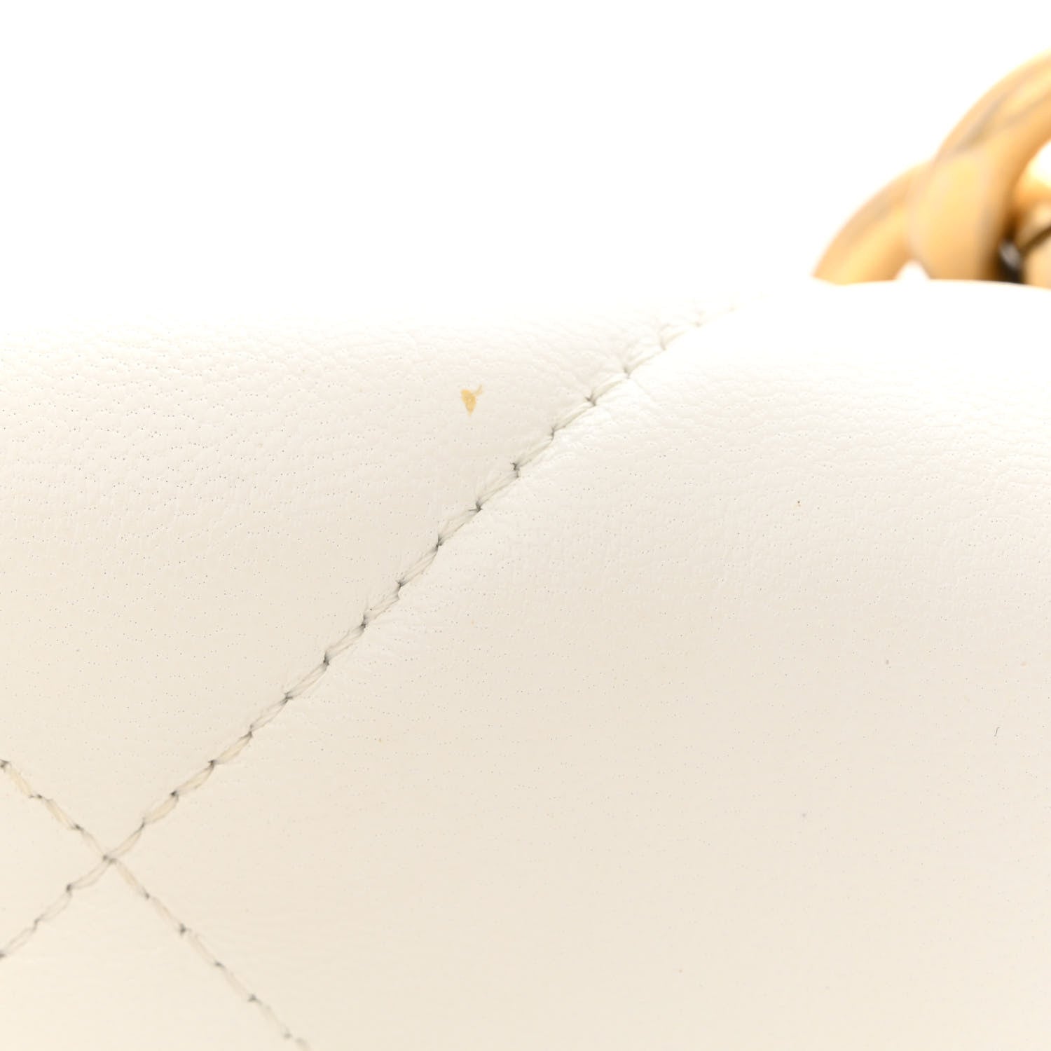 Chanel Goatskin Quilted Large Chanel 19 Flap White 11 of 15