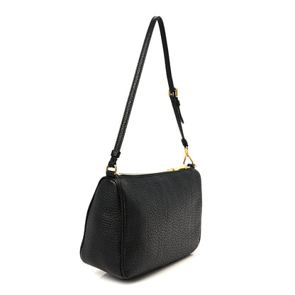 Prada Vitello Daino Pochette Bag Black 2 of 9