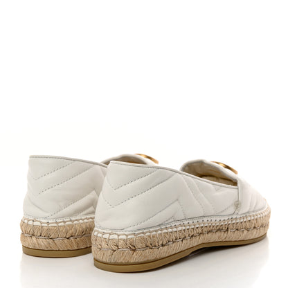 Gucci Nappa Matelasse GG Marmont Espadrilles 39 Great White 4 of 9