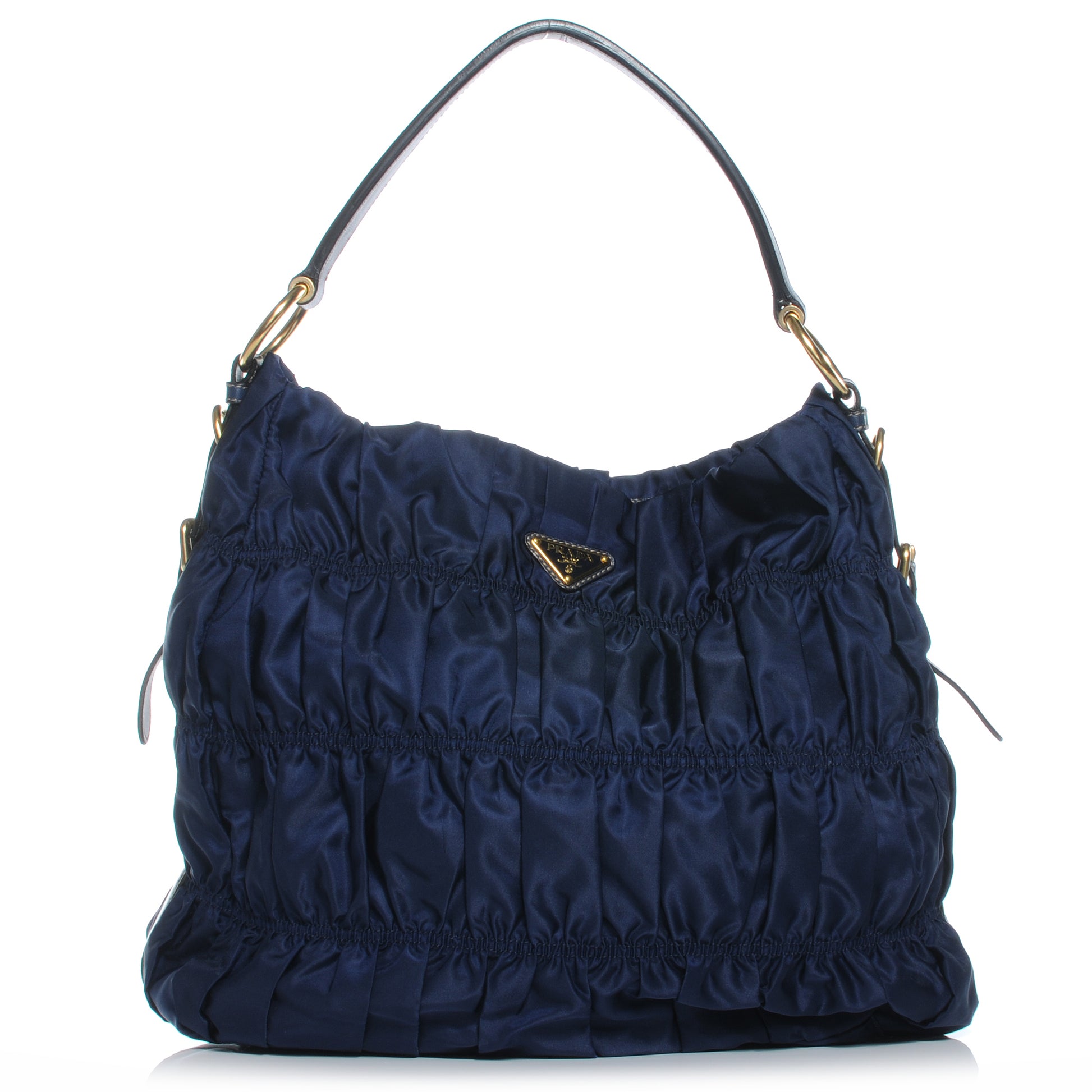 Prada Tessuto Nylon Gaufre Shoulder Bag Baltico 1 of 9