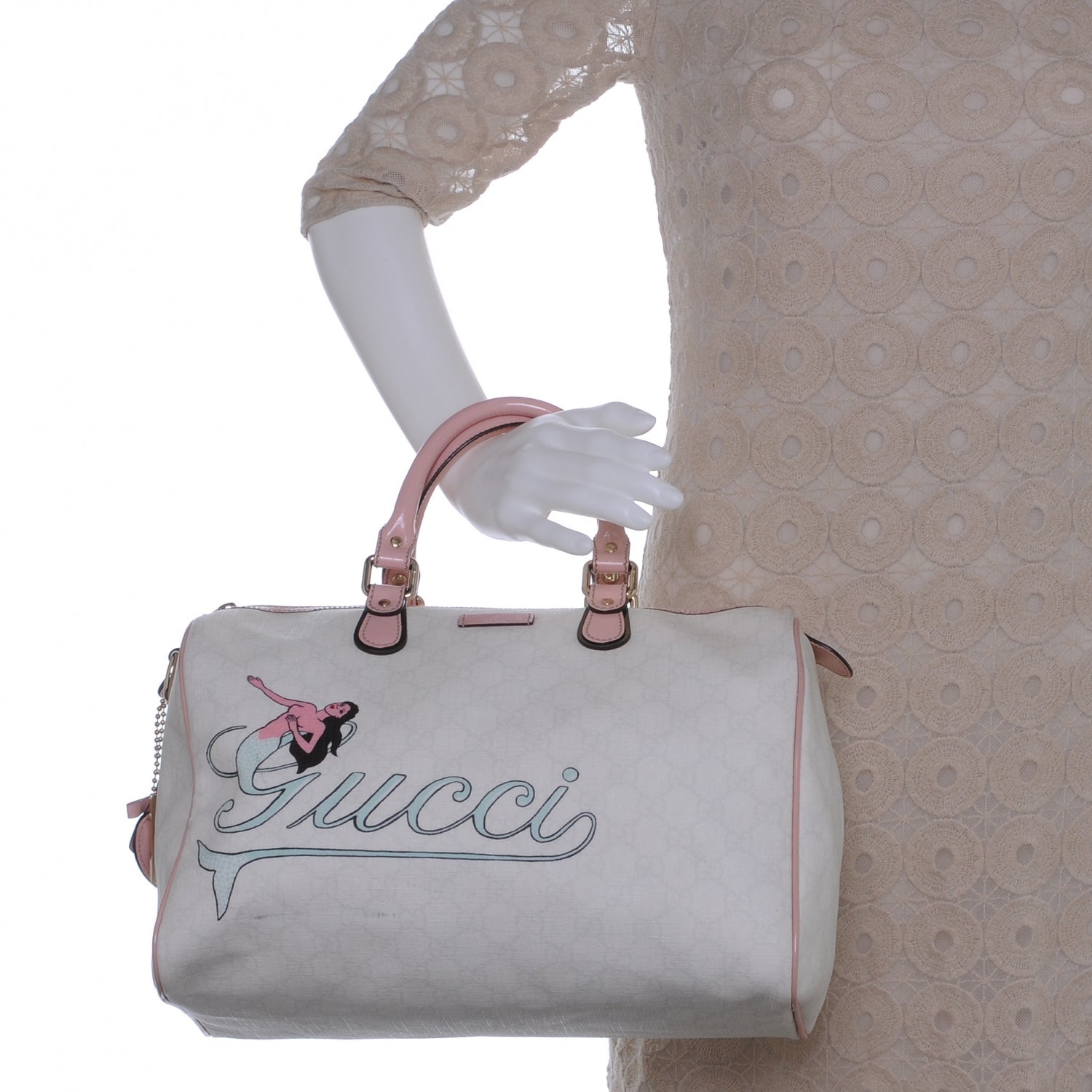 Gucci Monogram Mermaid Medium Joy Boston 2 of 17