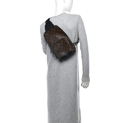 Louis Vuitton Monogram Macassar Avenue Sling Bag 2 of 9