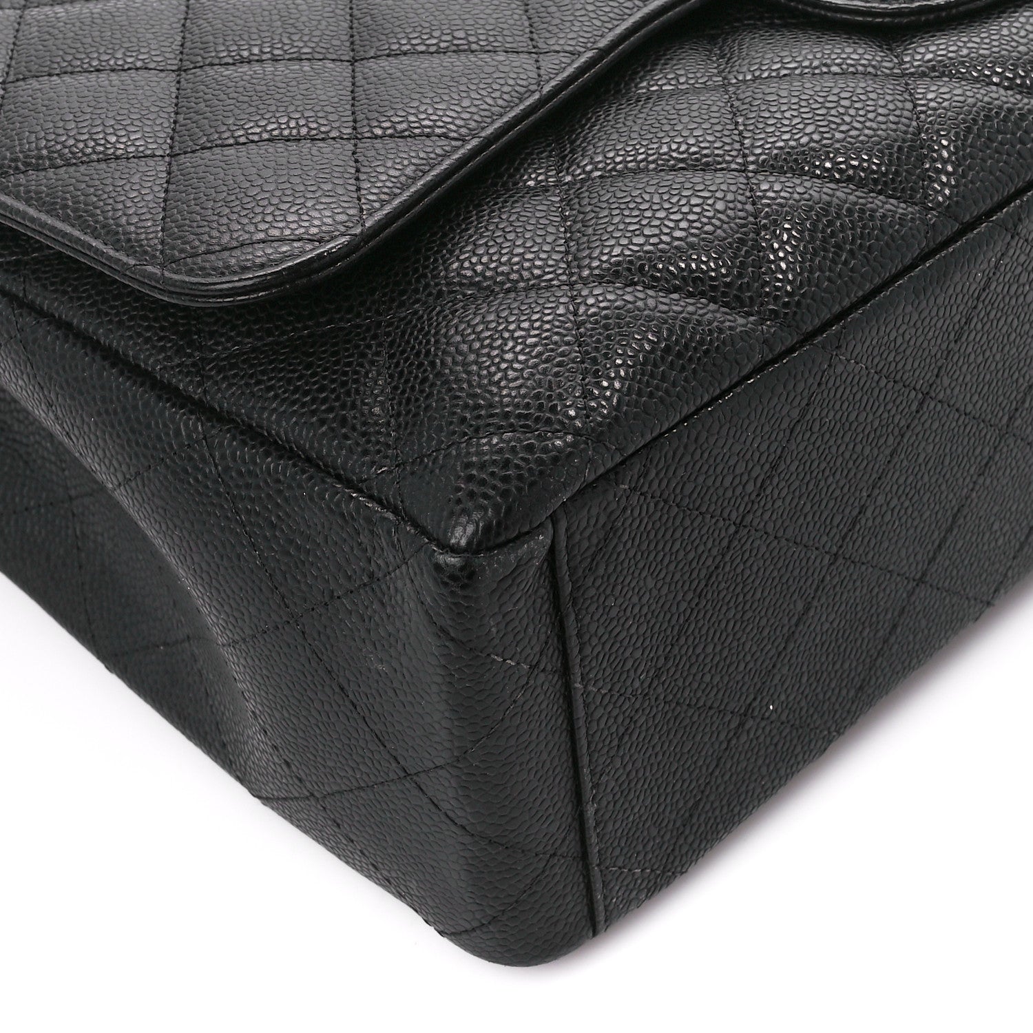 Chanel Caviar Quilted Maxi Double Flap Black 9 of 10