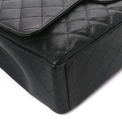 Chanel Caviar Quilted Maxi Double Flap Black 9 of 10