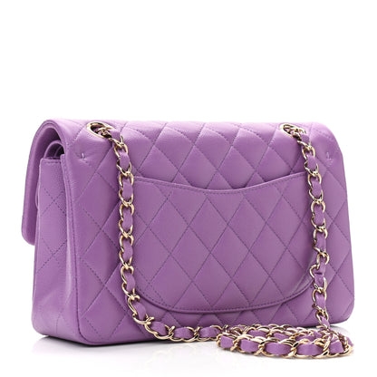 Chanel Caviar Quilted Small Double Flap Purple 3 of 9