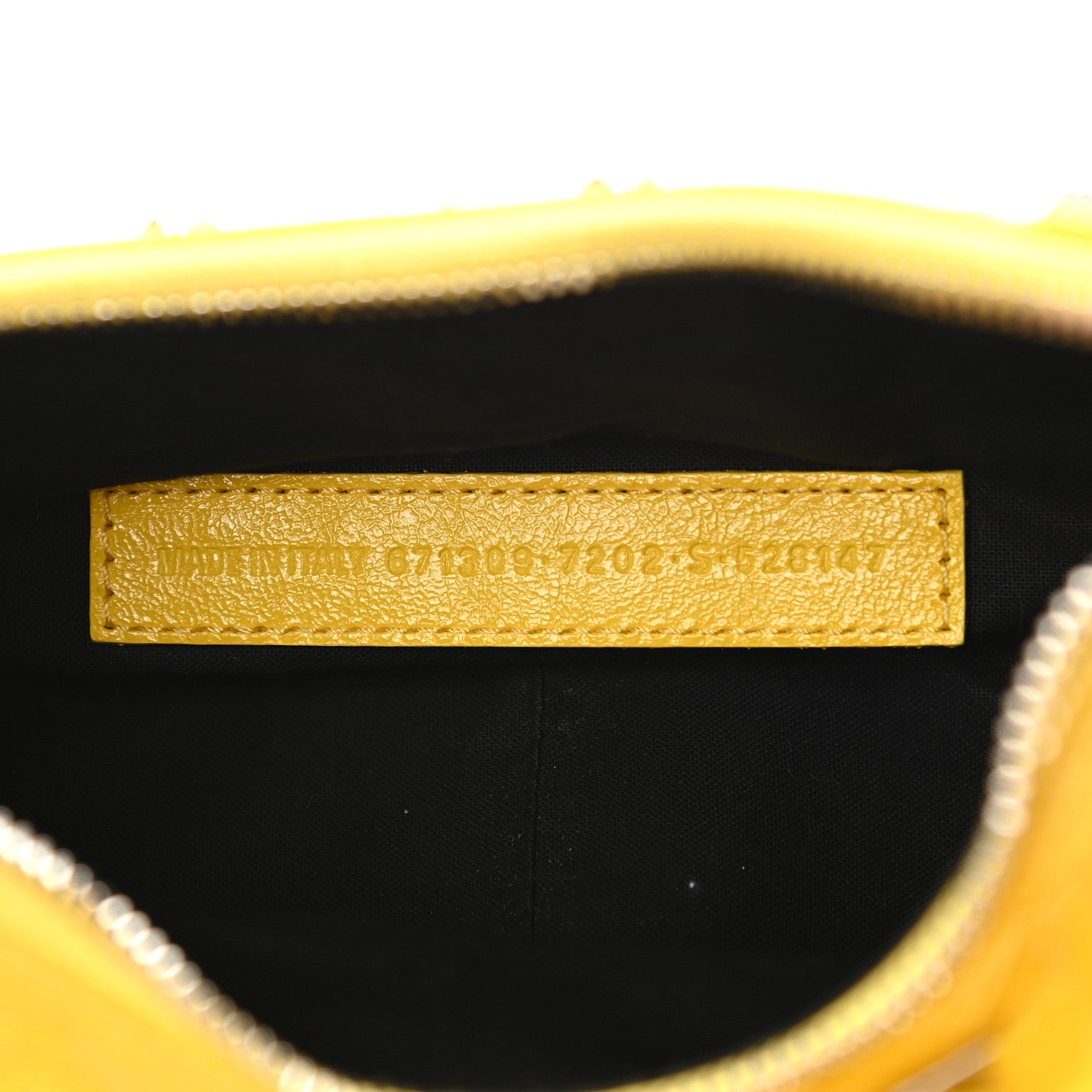 Balenciaga Agneau Arena Le Cagole Shoulder Bag XS Yellow 6 of 10