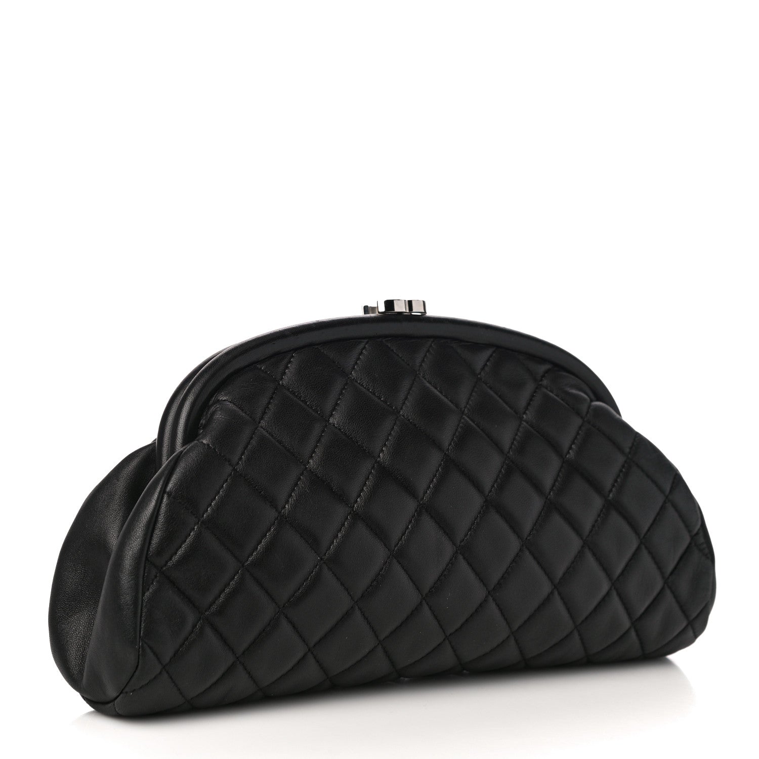 Chanel Lambskin Quilted Timeless Clutch Black 3 of 12