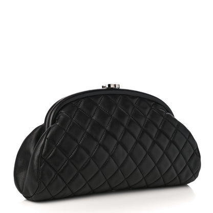Chanel Lambskin Quilted Timeless Clutch Black 3 of 12