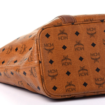 MCM Visetos Shopping Tote Cognac 8 of 10