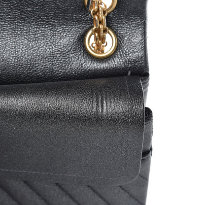 Chanel Metallic Sheepskin Chevron Quilted 2.55 Reissue 226 Flap Dark Silver 9 of 12