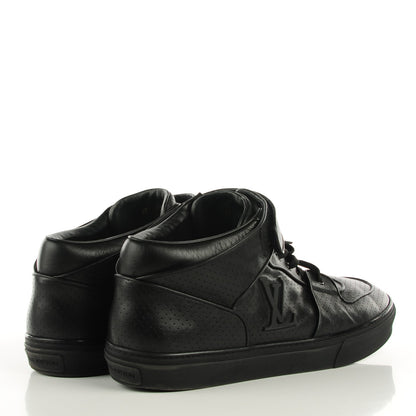 Louis Vuitton Perforated Leather Acapulco Mens Sneakers 14 Black 4 of 8