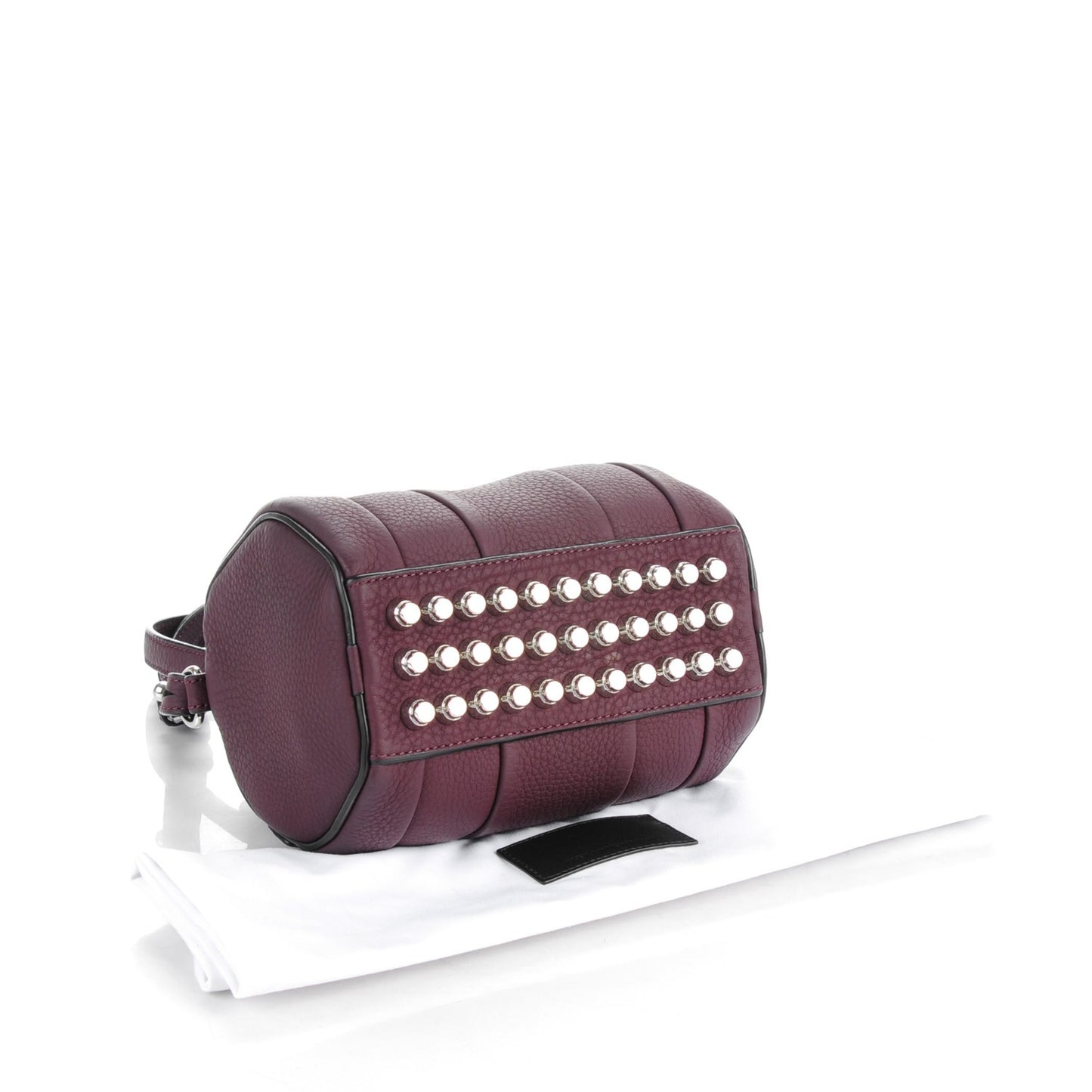 Pebbled Calfskin Mini Rockie Matte Oxblood