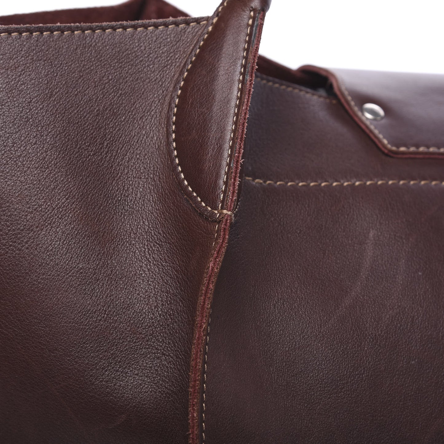 Supple Calfskin Medium Big Bag Brown
