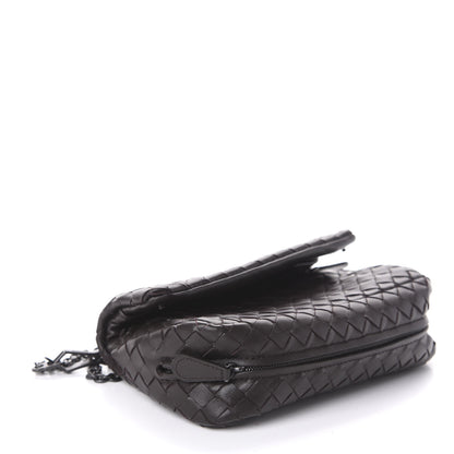 Bottega Veneta Nappa Intrecciato Mini Chain Messenger Ebano 4 of 9