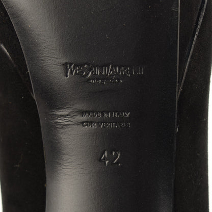 Saint Laurent Suede Patent Mary Jane Tribute 75 Platform Pumps 42 Black 6 of 7