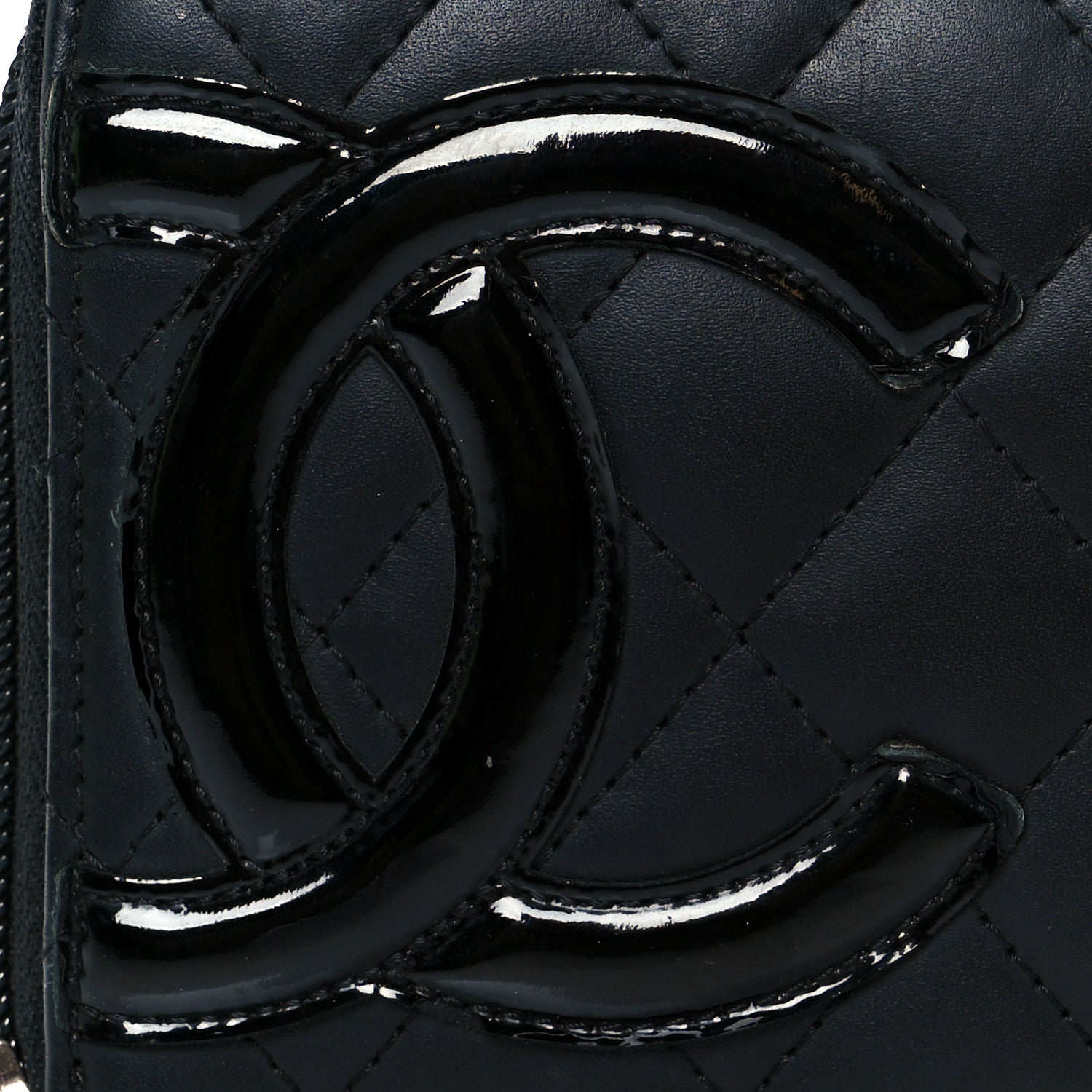 Chanel Calfskin Quilted Cambon Large Gusset Zip Around Wallet Black 18 of 18