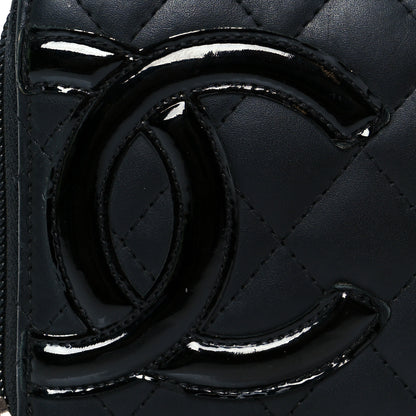 Chanel Calfskin Quilted Cambon Large Gusset Zip Around Wallet Black 18 of 18