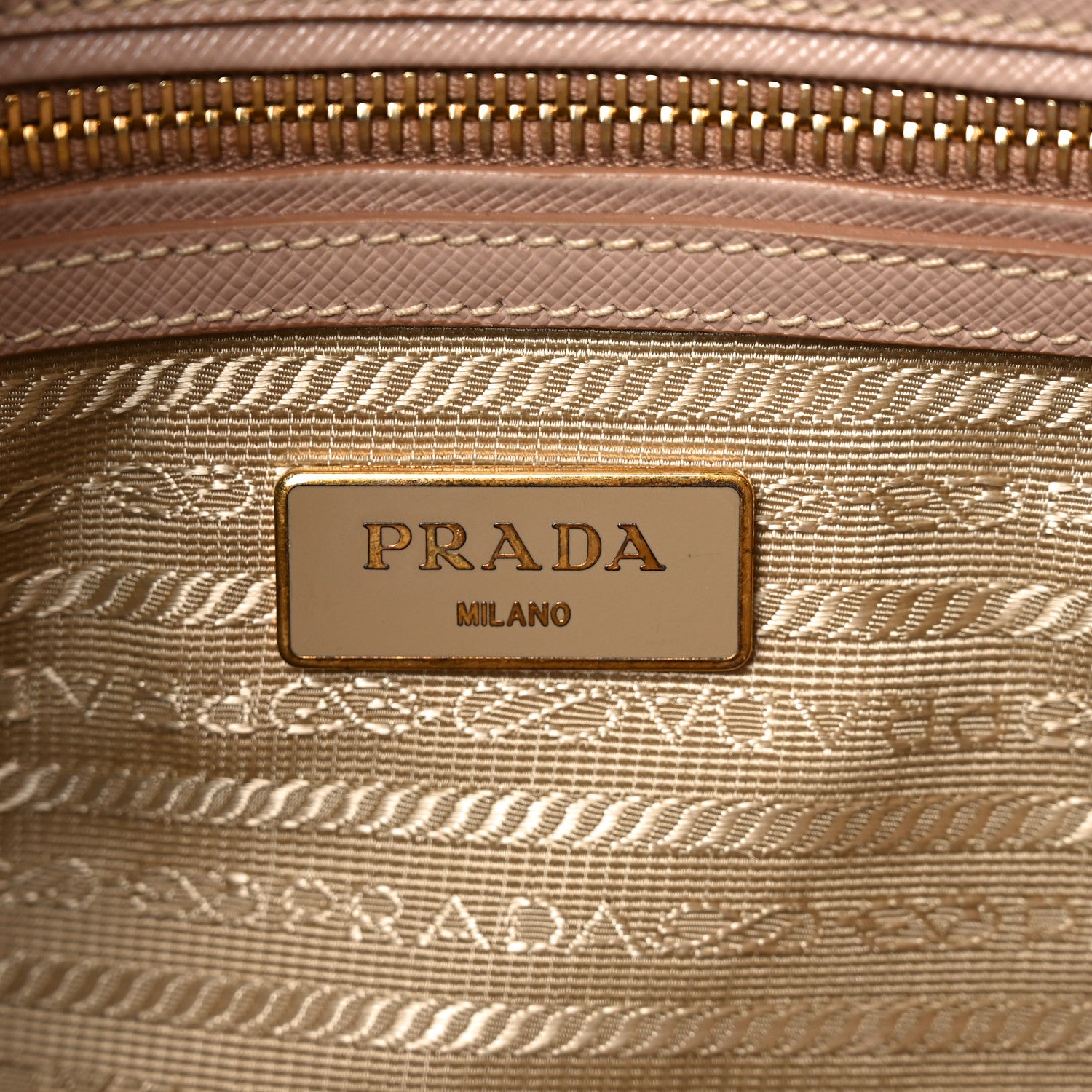 Prada Saffiano Small Galleria Double Zip Tote Cammeo 6 of 9