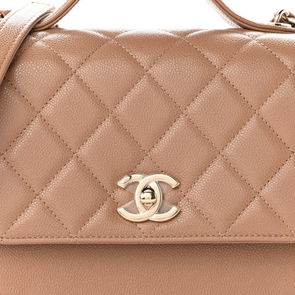 Chanel Caviar Quilted Medium Business Affinity Flap Beige 7 of 8