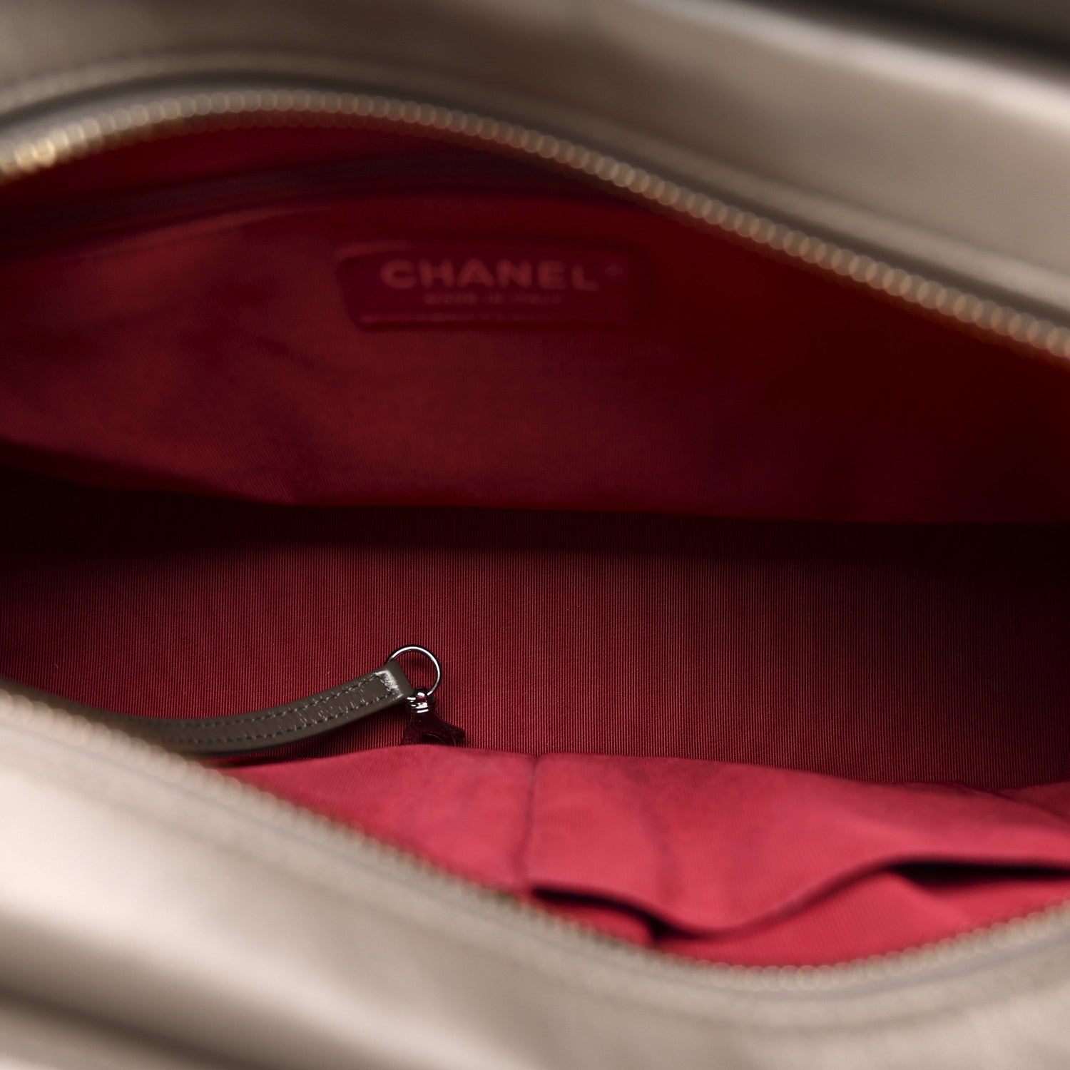 Chanel Aged Calfskin Quilted Medium Gabrielle Hobo Grey 5 of 10