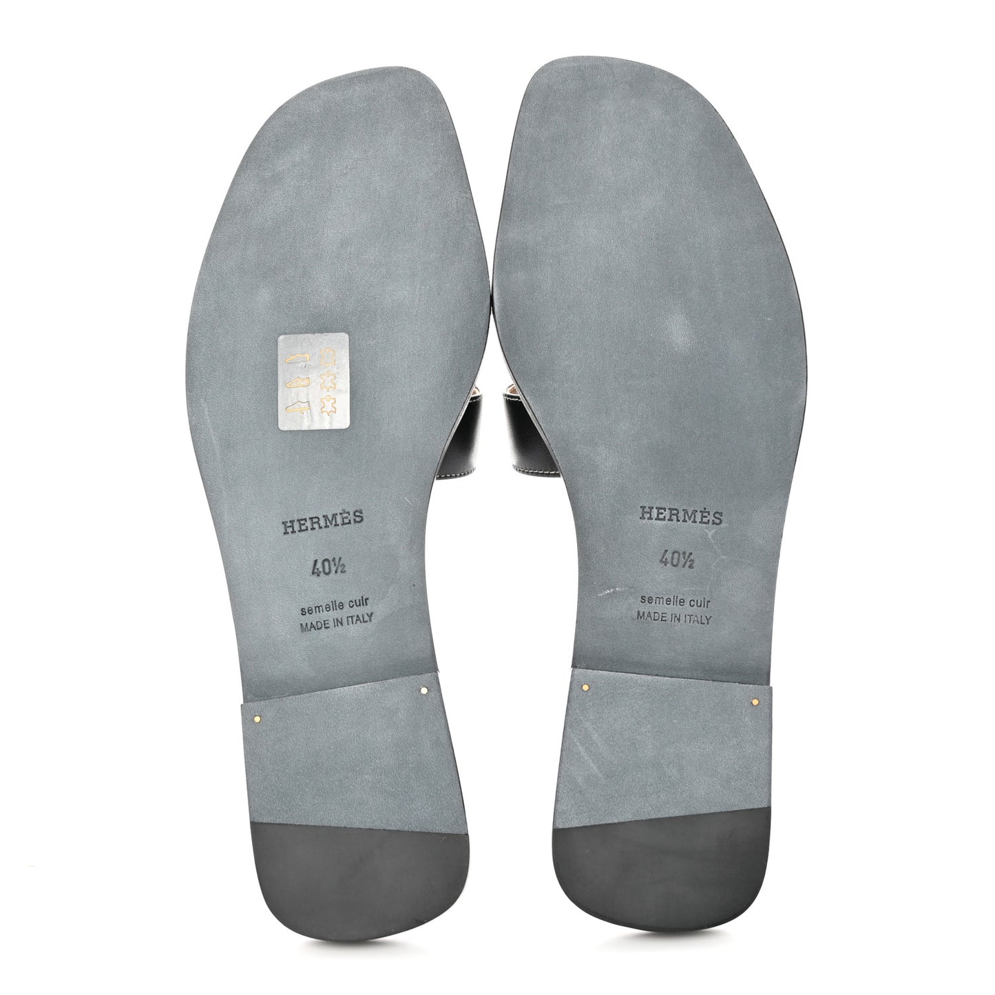 Box Calfskin Oran Sandals 40.5 Black