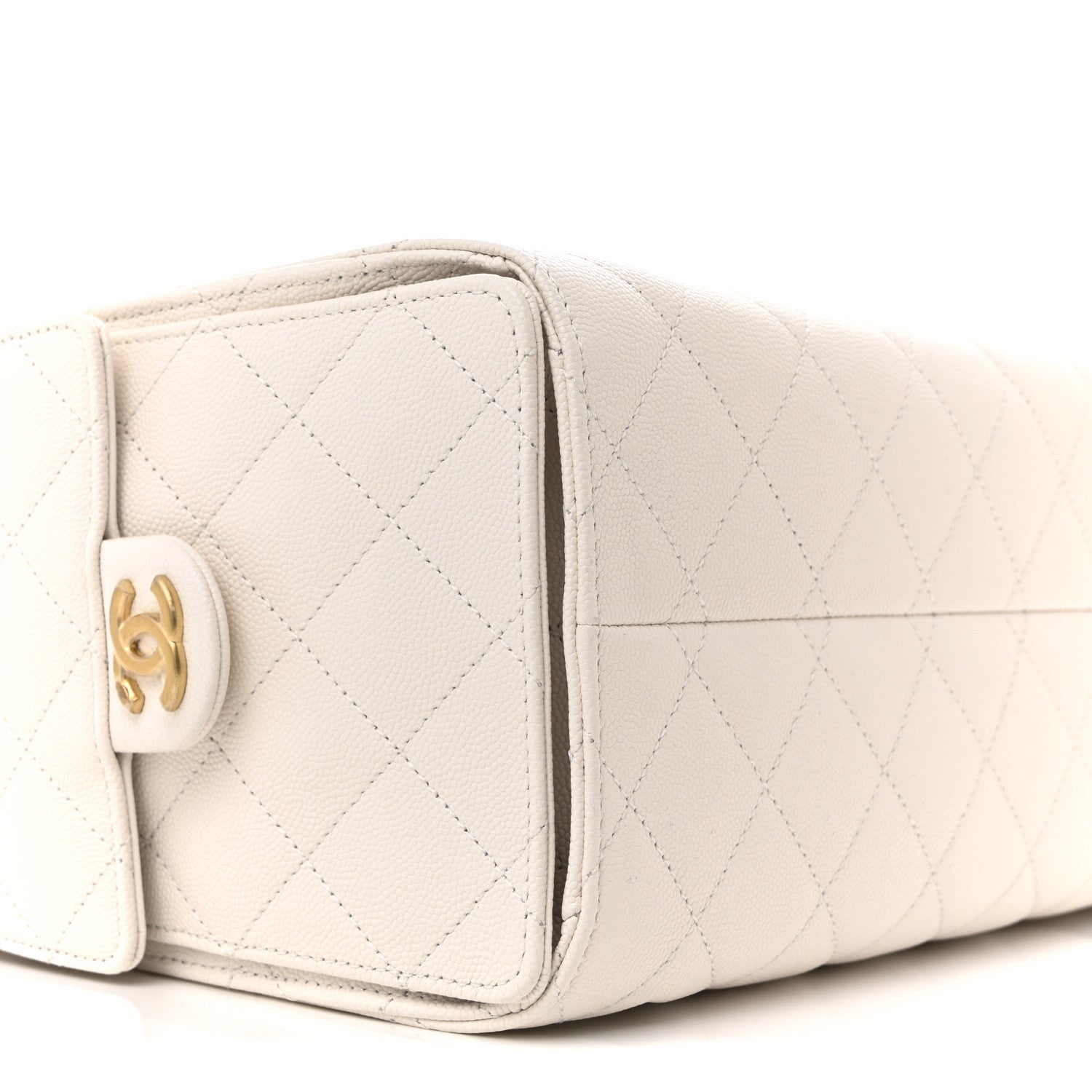 Chanel Caviar Quilted Small Chanel 25 Handbag White 9 of 11
