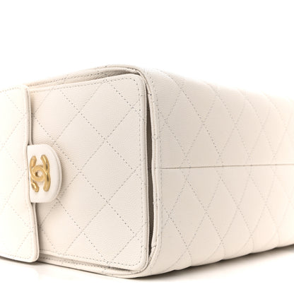 Chanel Caviar Quilted Small Chanel 25 Handbag White 9 of 11