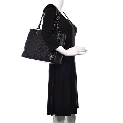 Chanel Caviar Quilted Grand Shopping Tote GST Black 2 of 11