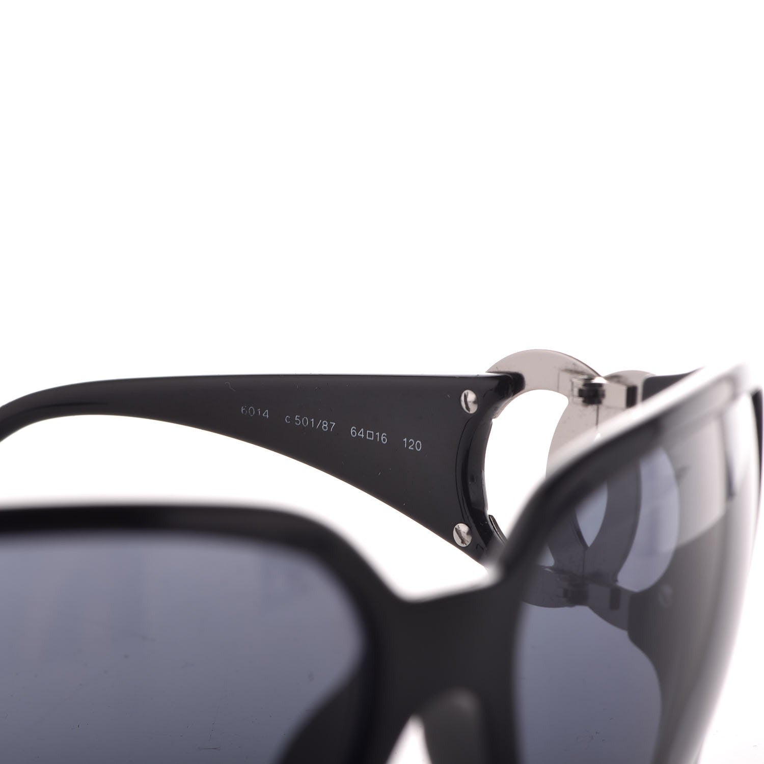 Chanel CC Sunglasses 6014 Black 5 of 8