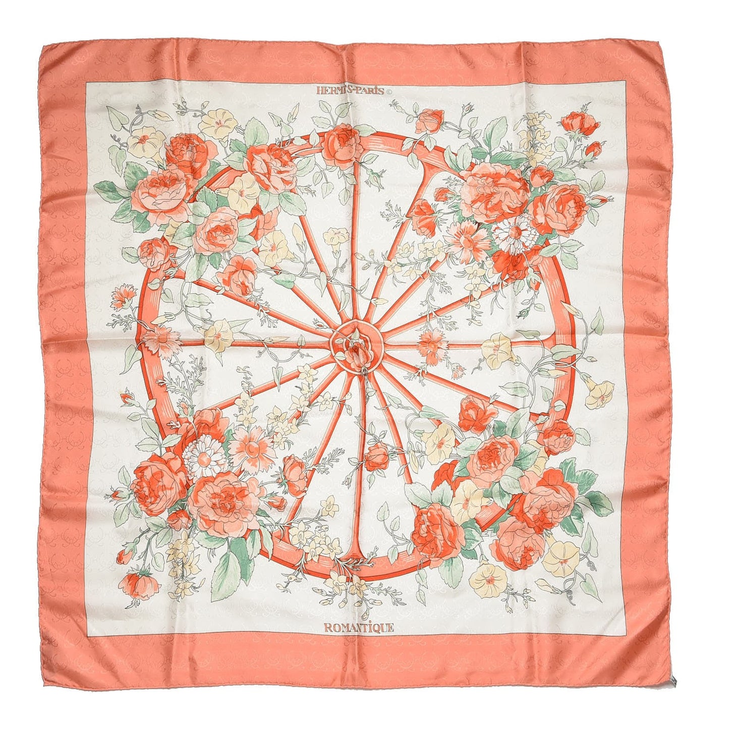 Jacquard Silk Romantique Scarf 90