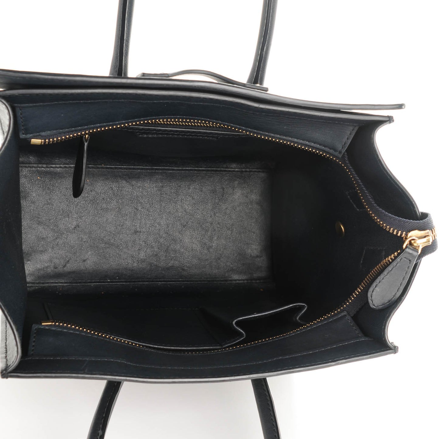 Smooth Calfskin Micro Luggage Navy Blue