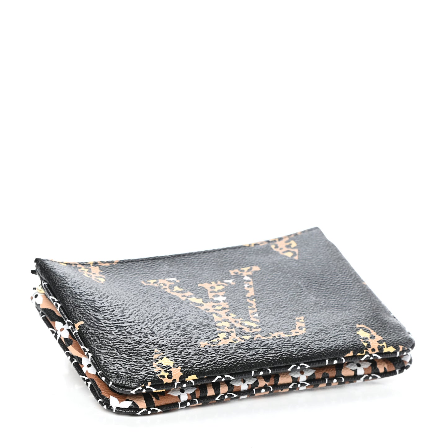 Monogram Giant Jungle Pochette Double Zip Black