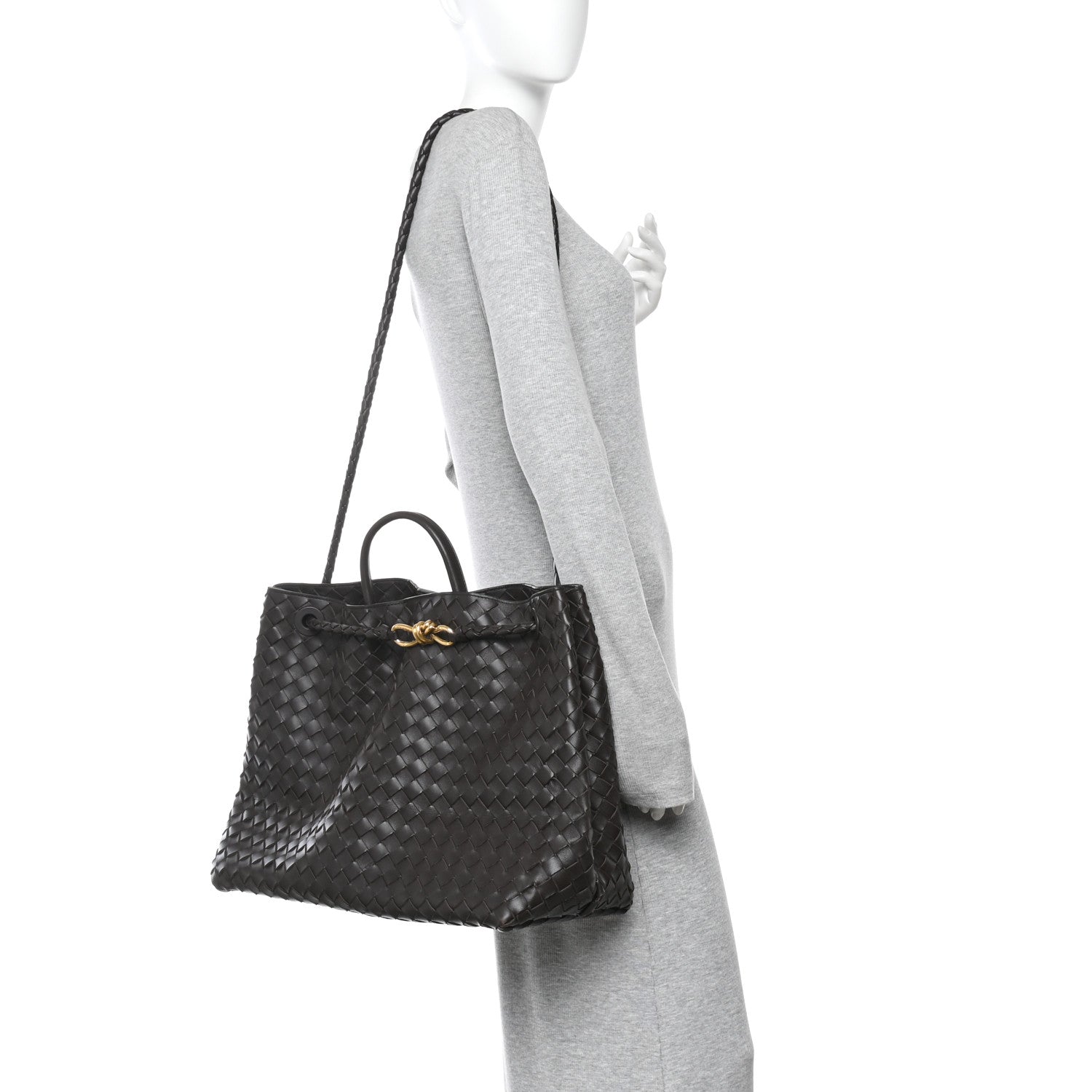 Bottega Veneta Nappa Intrecciato Large Andiamo Shoulder Bag Fondant 3 of 25