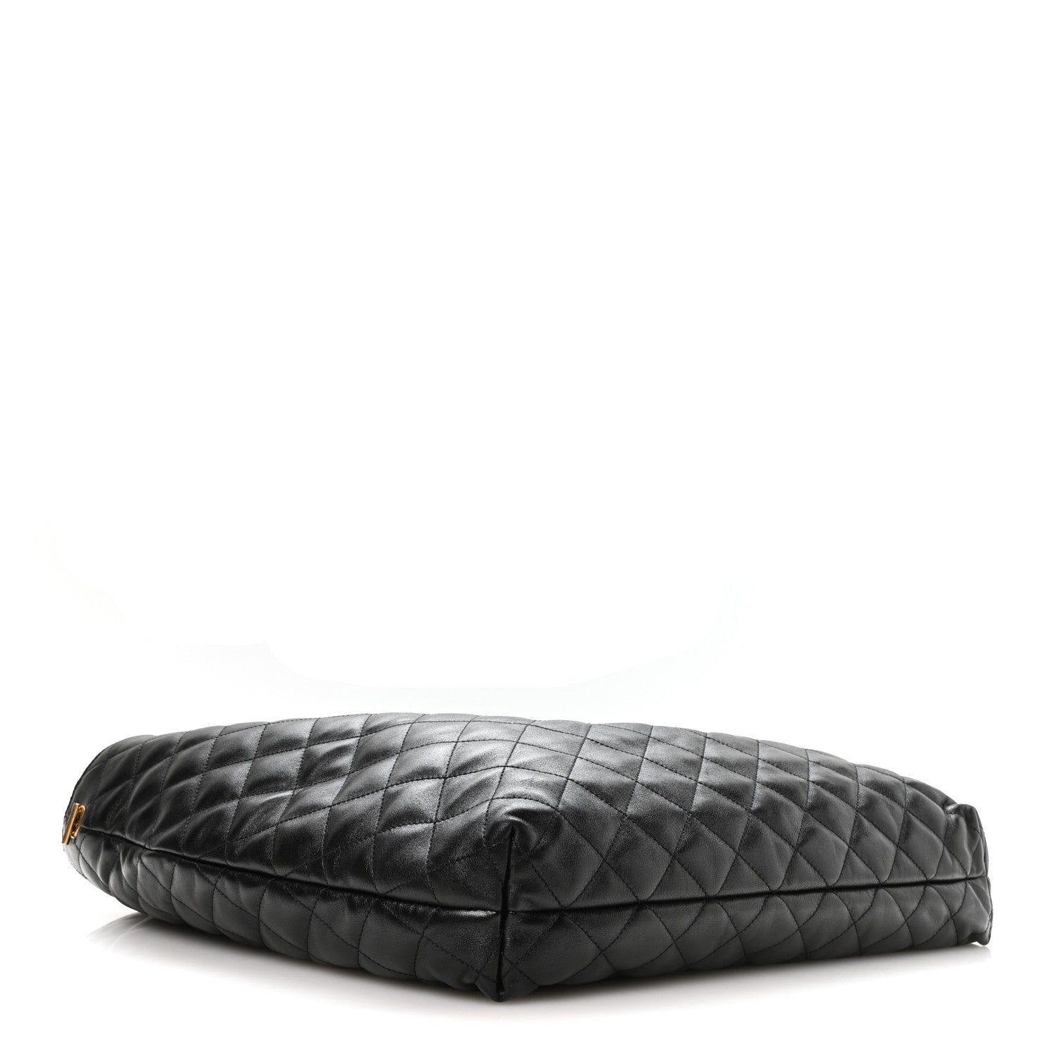 Saint Laurent Lambskin Quilted Maxi Icare Shopping Tote Black 4 of 10