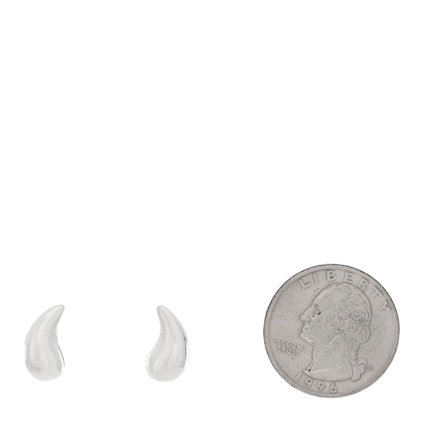 Sterling Silver 14mm Elsa Peretti Teardrop Earrings