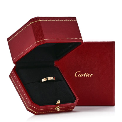 Cartier 18K Yellow Gold 3.5mm LOVE Wedding Band Ring 58 8.5 5 of 5