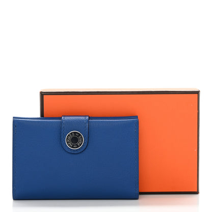 Hermes Evercolor R.M.S Card Holder Bleu France Bleu Nuit 9 of 9