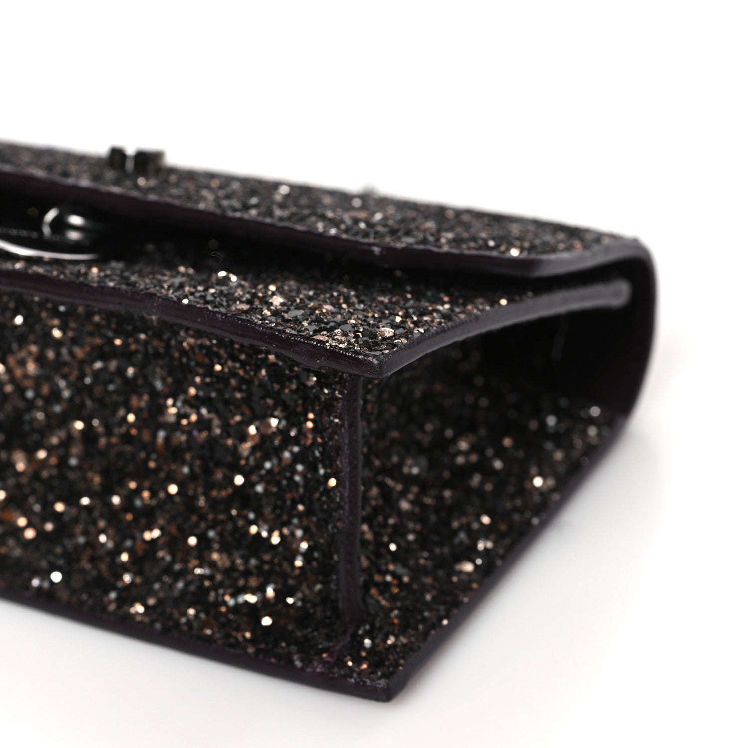 Jimmy Choo Coarse Glitter Mini Finley Shoulder Bag Bronze 9 of 9