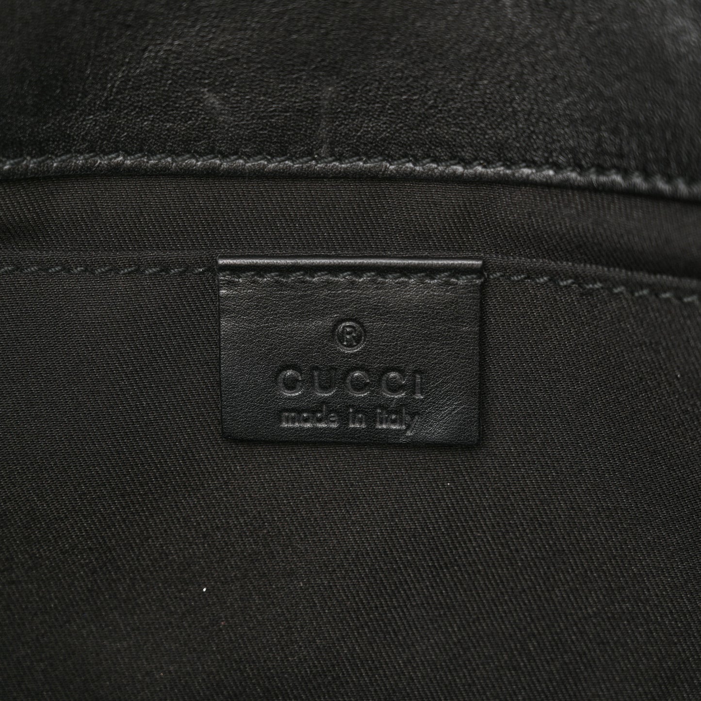 Monogram Horsebit Web Clutch Black