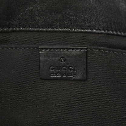 Gucci Monogram Horsebit Web Clutch Black 6 of 13