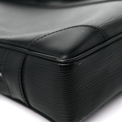 Louis Vuitton Epi Porte-Documents Voyage Briefcase Black 9 of 17