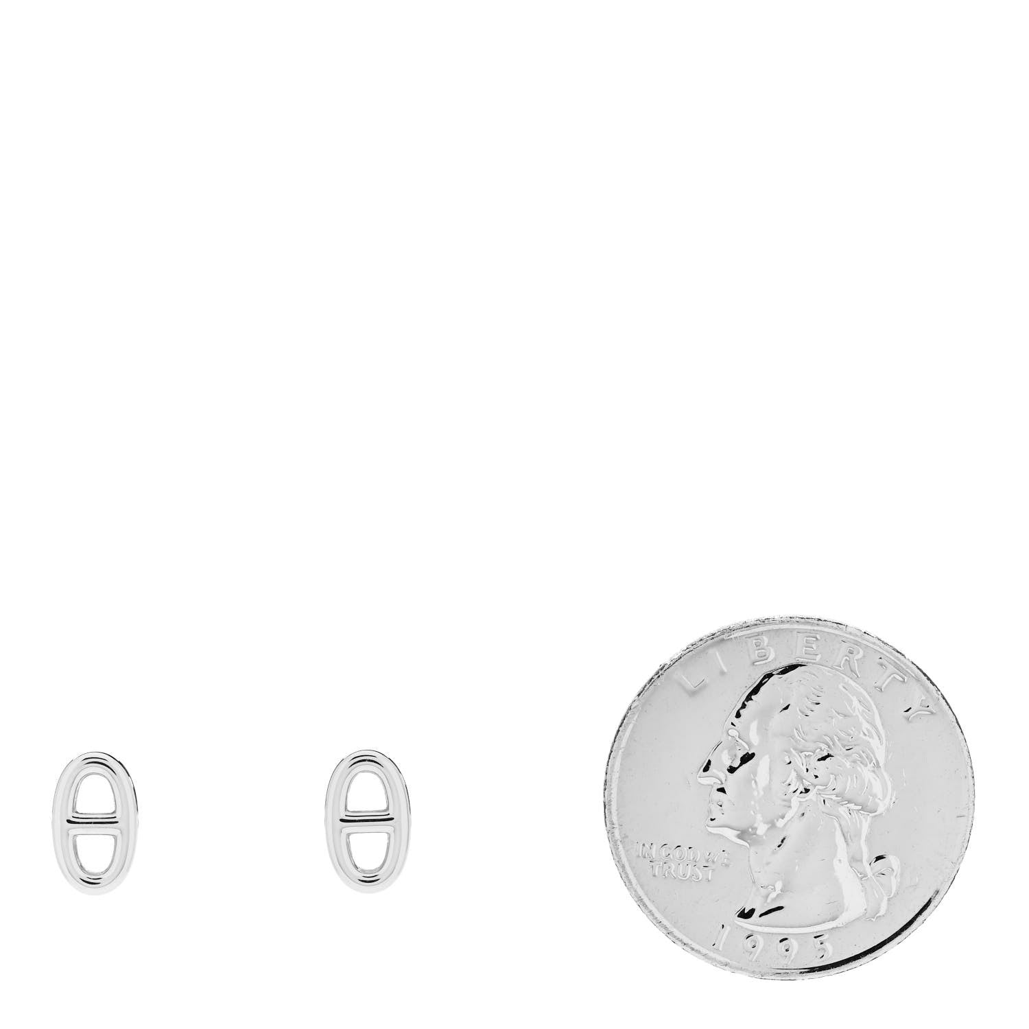Hermes Sterling Silver TPM Farandole Earrings 2 of 5