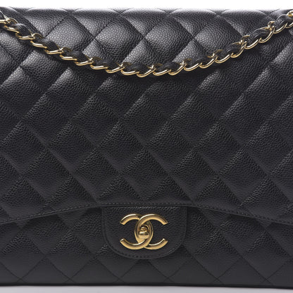 Chanel Caviar Quilted Maxi Double Flap Black 10 of 10