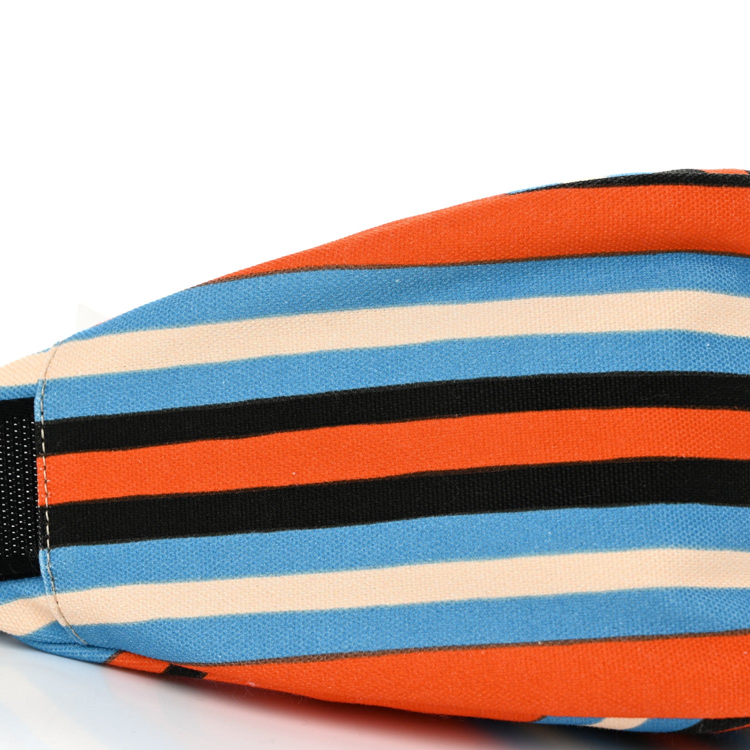 Prada Canvas Baiadera Stripe Wristlet Pouch Arancio 10 of 11