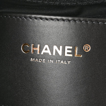 Chanel Washed Denim Quilted Mini Chanel 25 Handbag Black 6 of 11